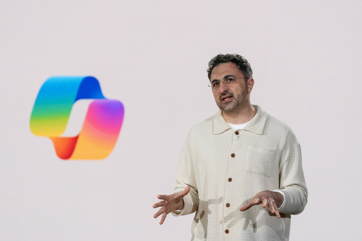Mustafa Suleyman CEO of Microsoft AI speaking at Microsoft headquarters event about new AI models